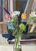 Bouquet in a carafe